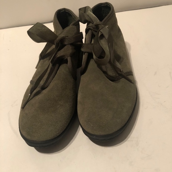 Vintage Keds Essential size 5 1/2 m. Chukka suede leather boots, ribbon tie up - Picture 5 of 14